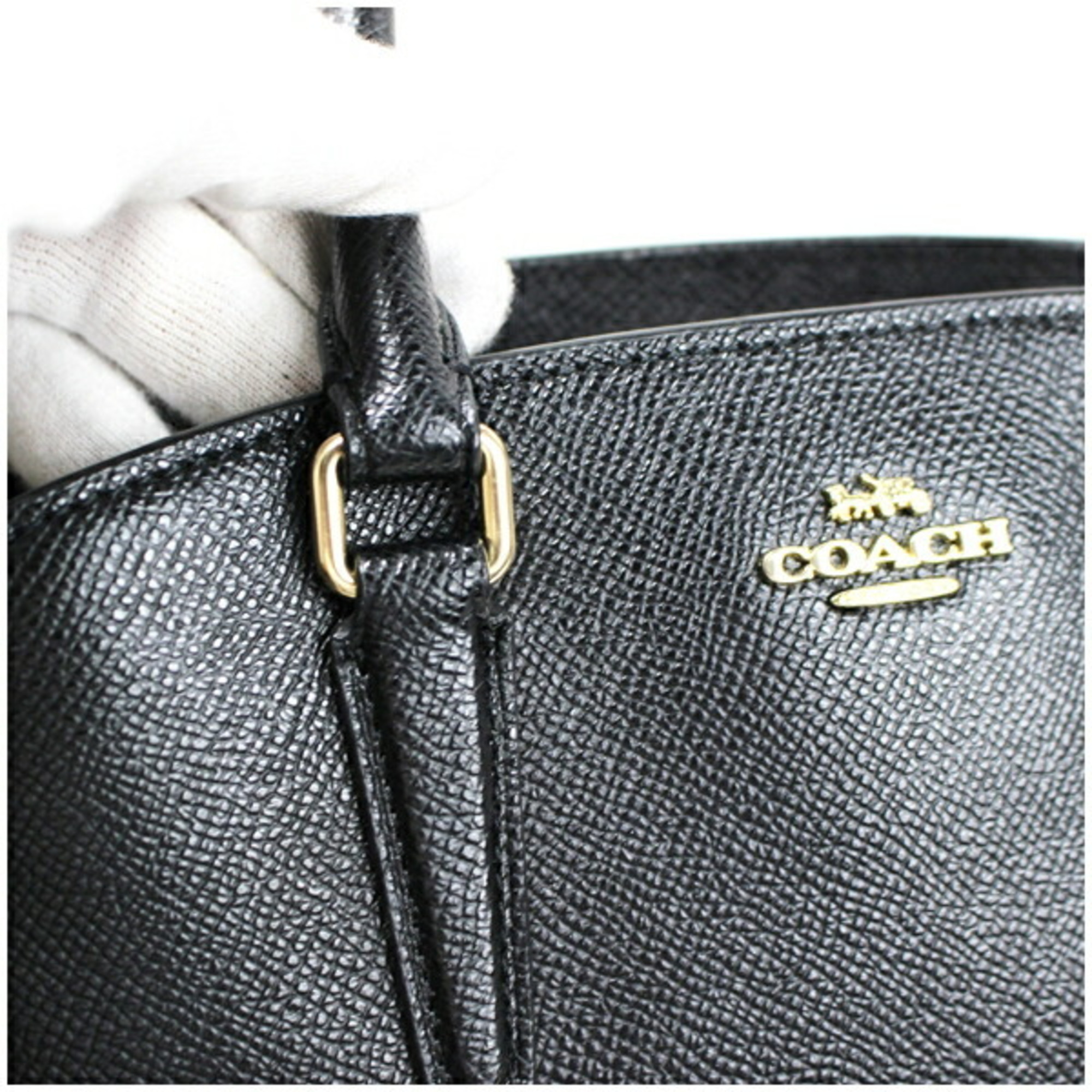 Coach Shoulder Bag Chain Black F28977 COACH Women's