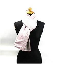 CELINE reversible scarf pink x grey 174 38 cm women's
