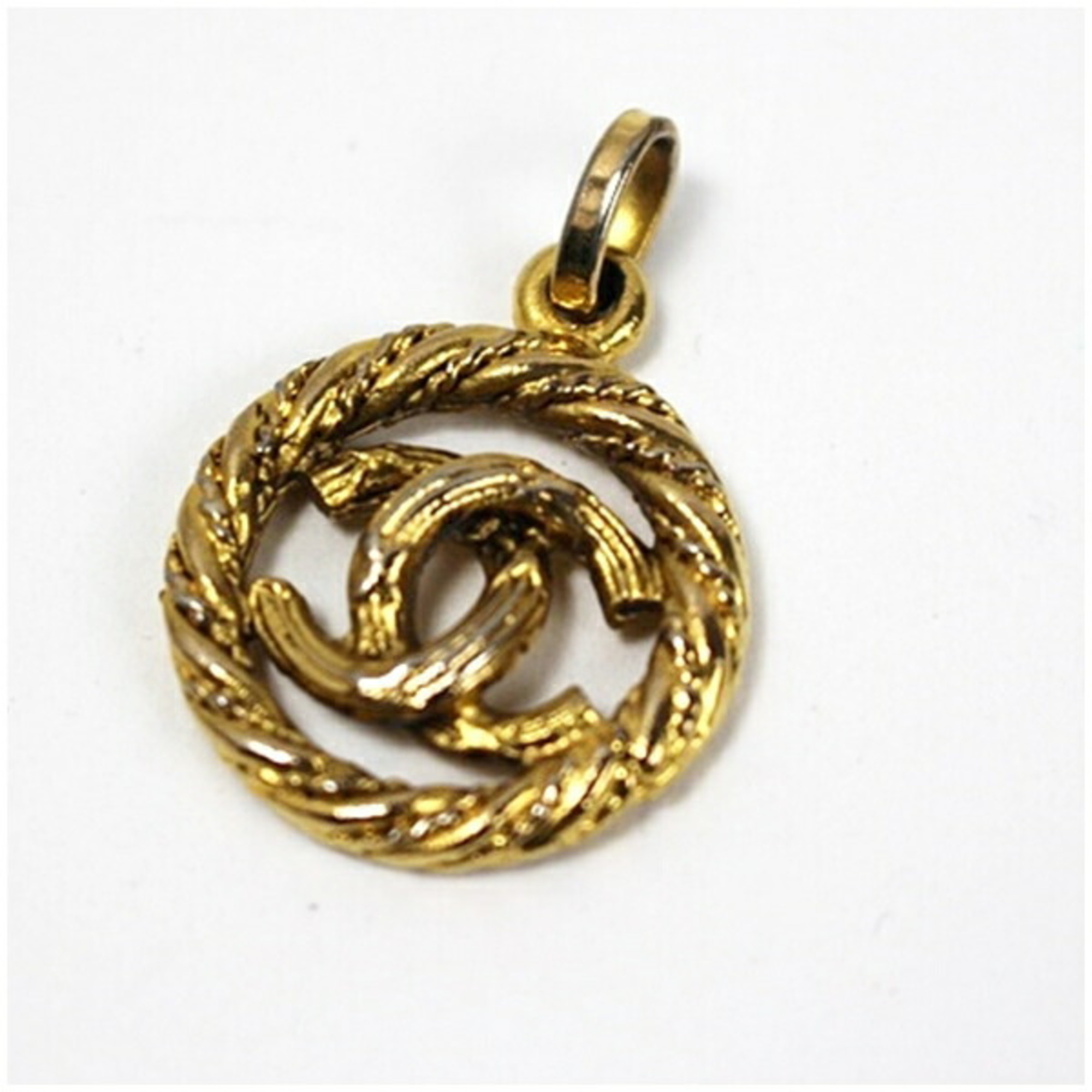 Chanel Necklace Pendant Top Coco Mark Gold CHANEL Ladies