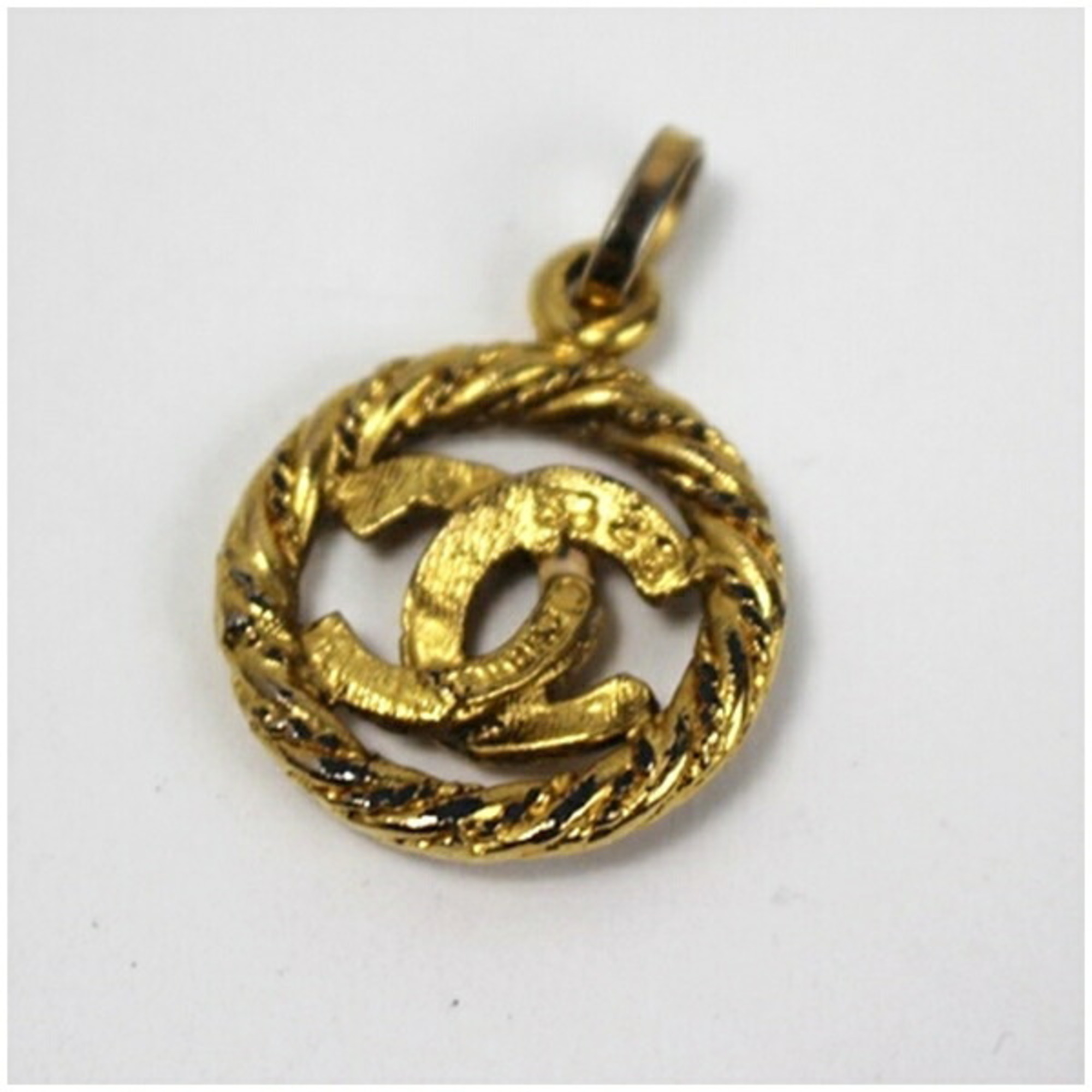 Chanel Necklace Pendant Top Coco Mark Gold CHANEL Ladies