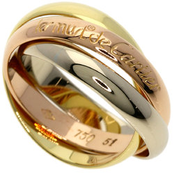 Cartier Trinity #51 Ring, K18 Yellow Gold/K18PG/K18WG, Women's, CARTIER