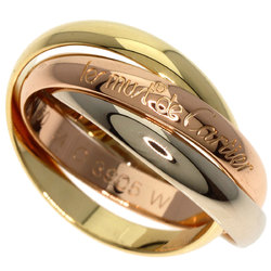 Cartier Trinity #54 Ring, K18 Yellow Gold/K18WG/K18PG, Women's, CARTIER