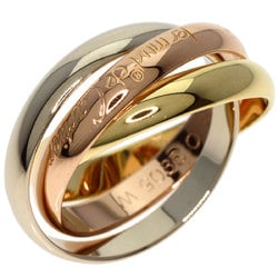 Cartier Trinity #54 Ring, K18 Yellow Gold/K18WG/K18PG, Women's, CARTIER