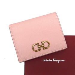 Salvatore Ferragamo Gancini Bi-fold Compact Wallet Light Pink