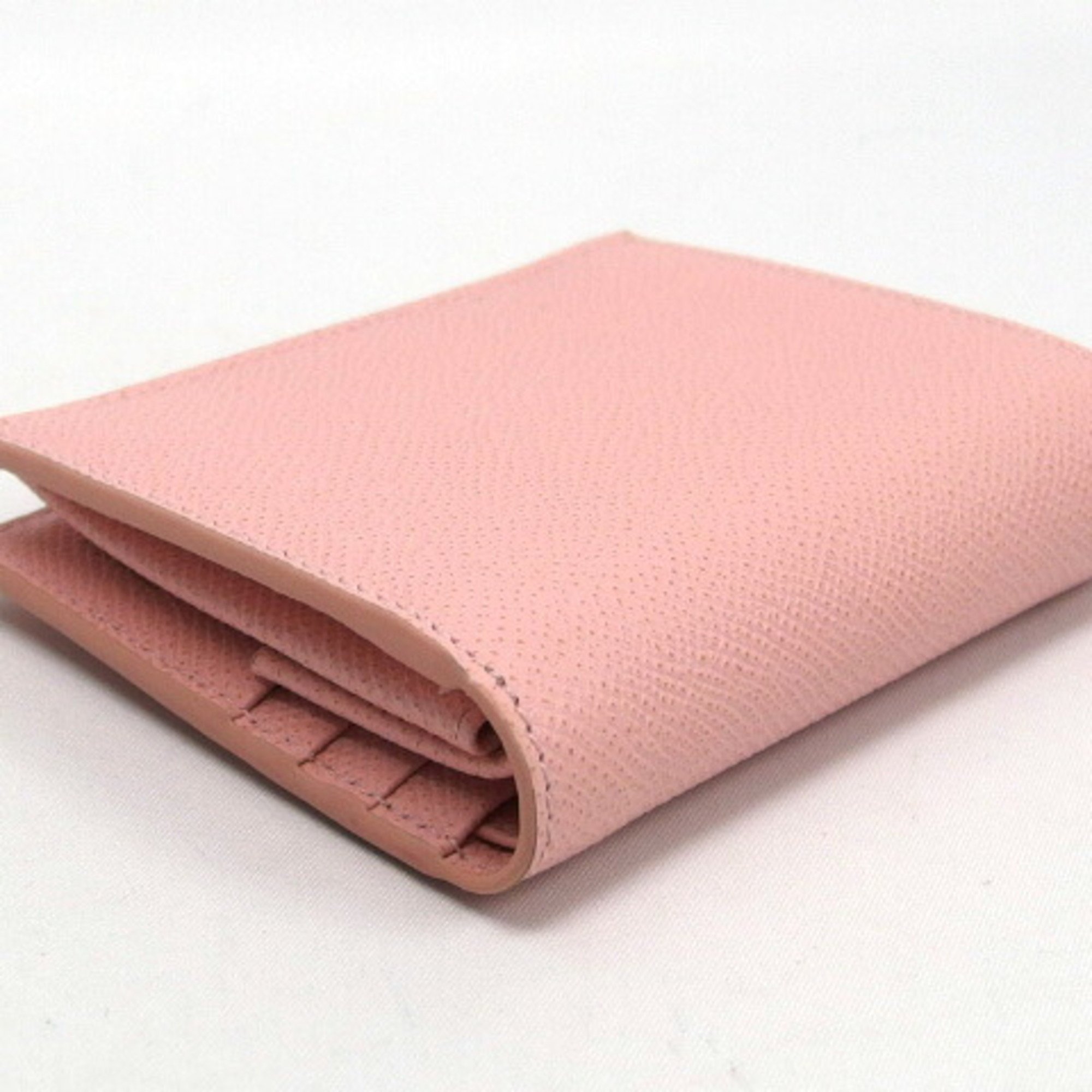 Salvatore Ferragamo Gancini Bi-fold Compact Wallet Light Pink