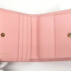 Salvatore Ferragamo Gancini Bi-fold Compact Wallet Light Pink