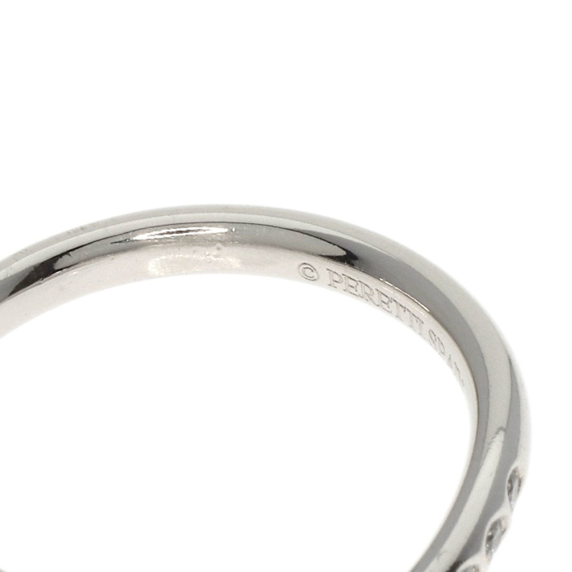 Tiffany & Co. Curved Band Diamond Ring, Platinum PT950, Women's, TIFFANY