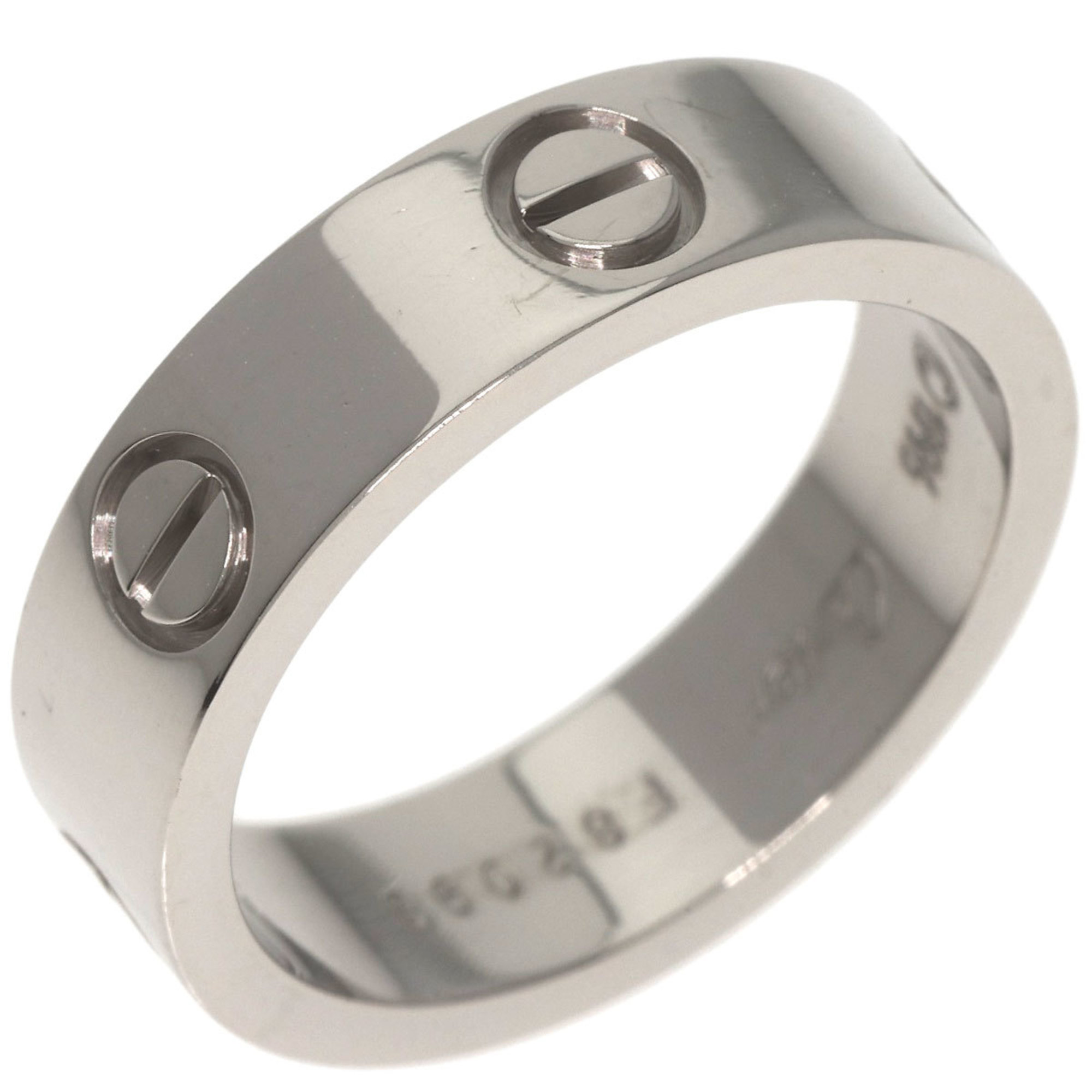 Cartier Love Ring #56 Ring, K18 White Gold, Women's CARTIER