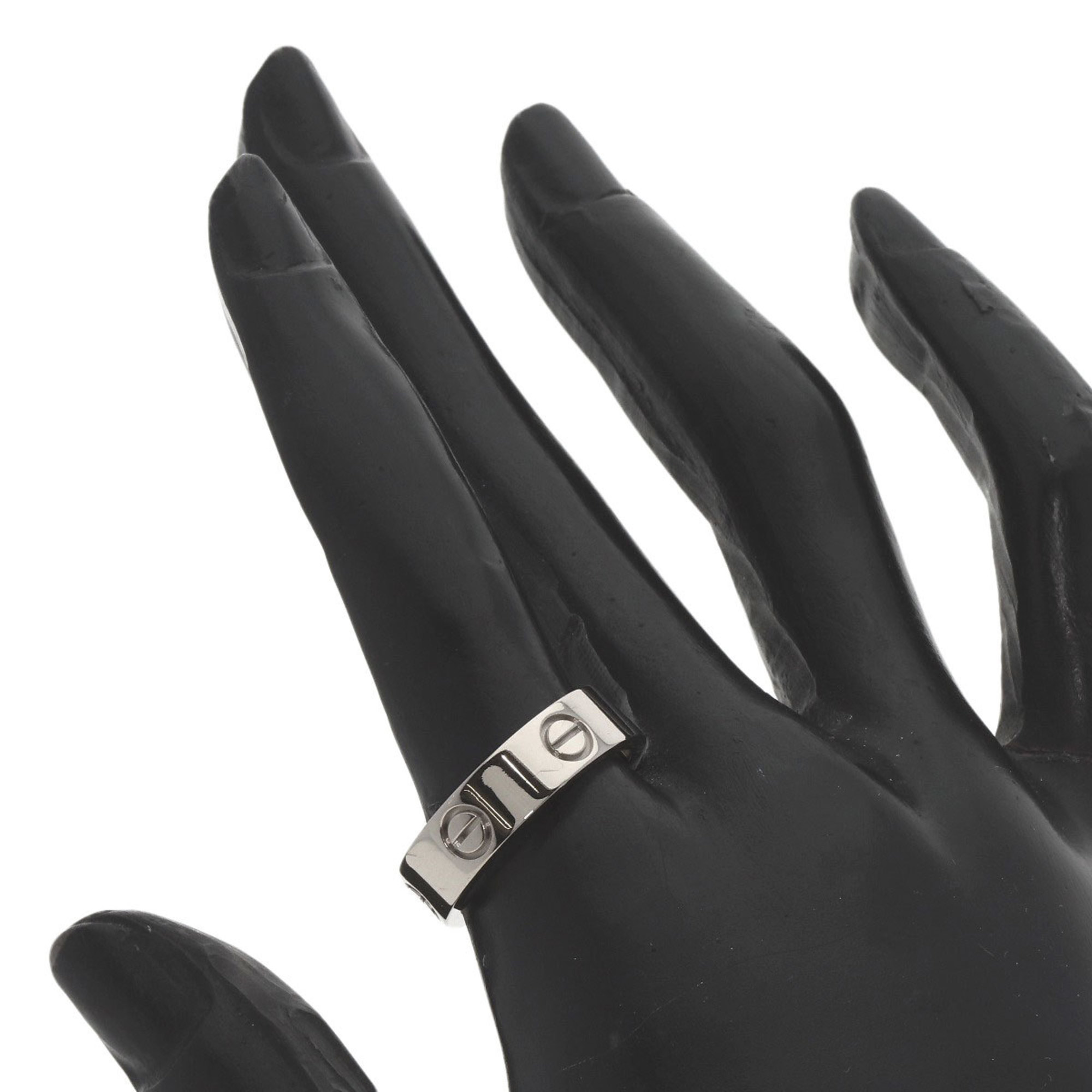 Cartier Love Ring #56 Ring, K18 White Gold, Women's CARTIER