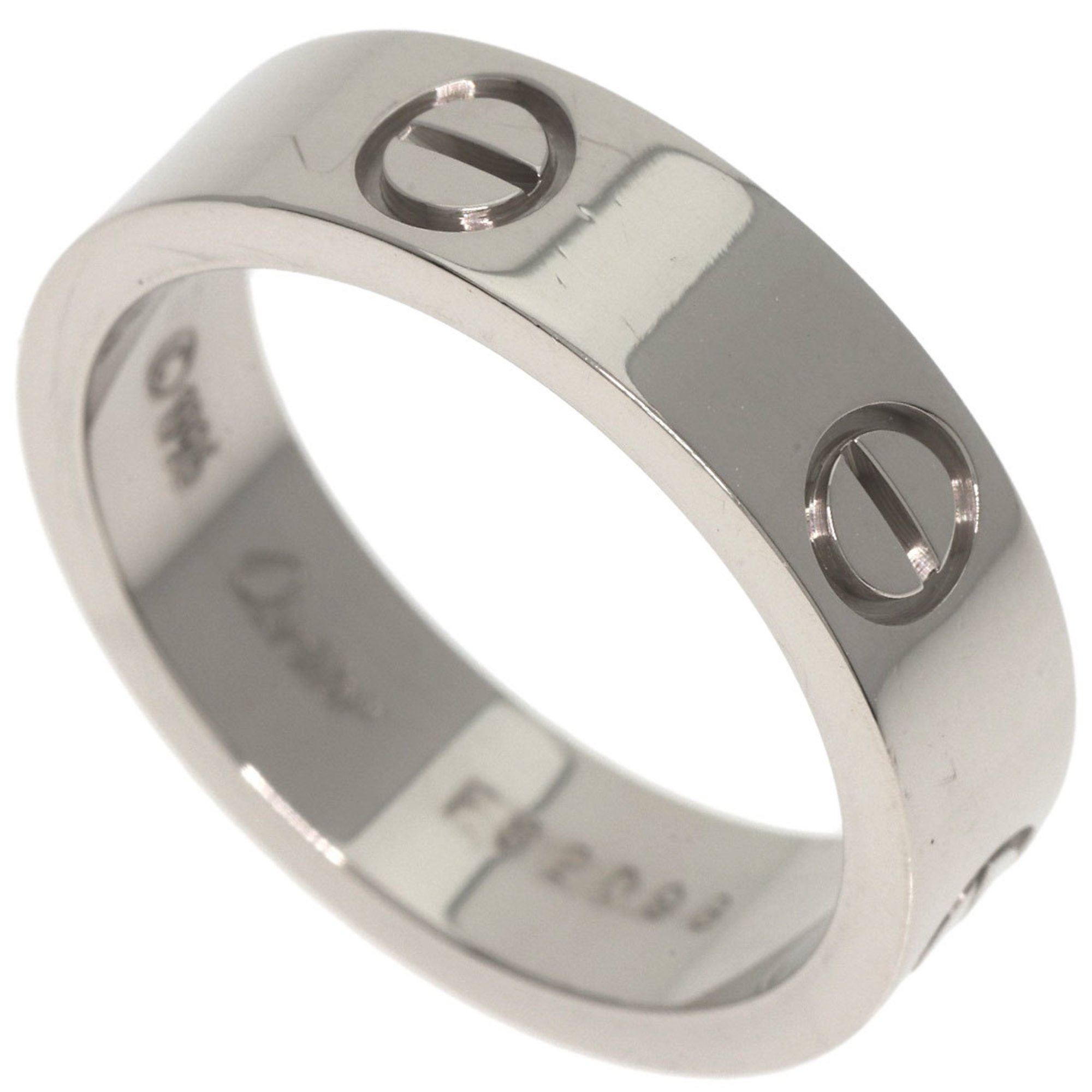 Cartier Love Ring #56 Ring, K18 White Gold, Women's CARTIER