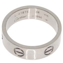 Cartier Love Ring #58 Ring, 18K White Gold, Women's, CARTIER