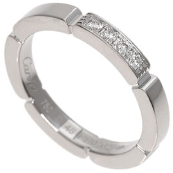 Cartier Maillon Panthere 4P Diamond #48 Ring, K18 White Gold, Women's, CARTIER