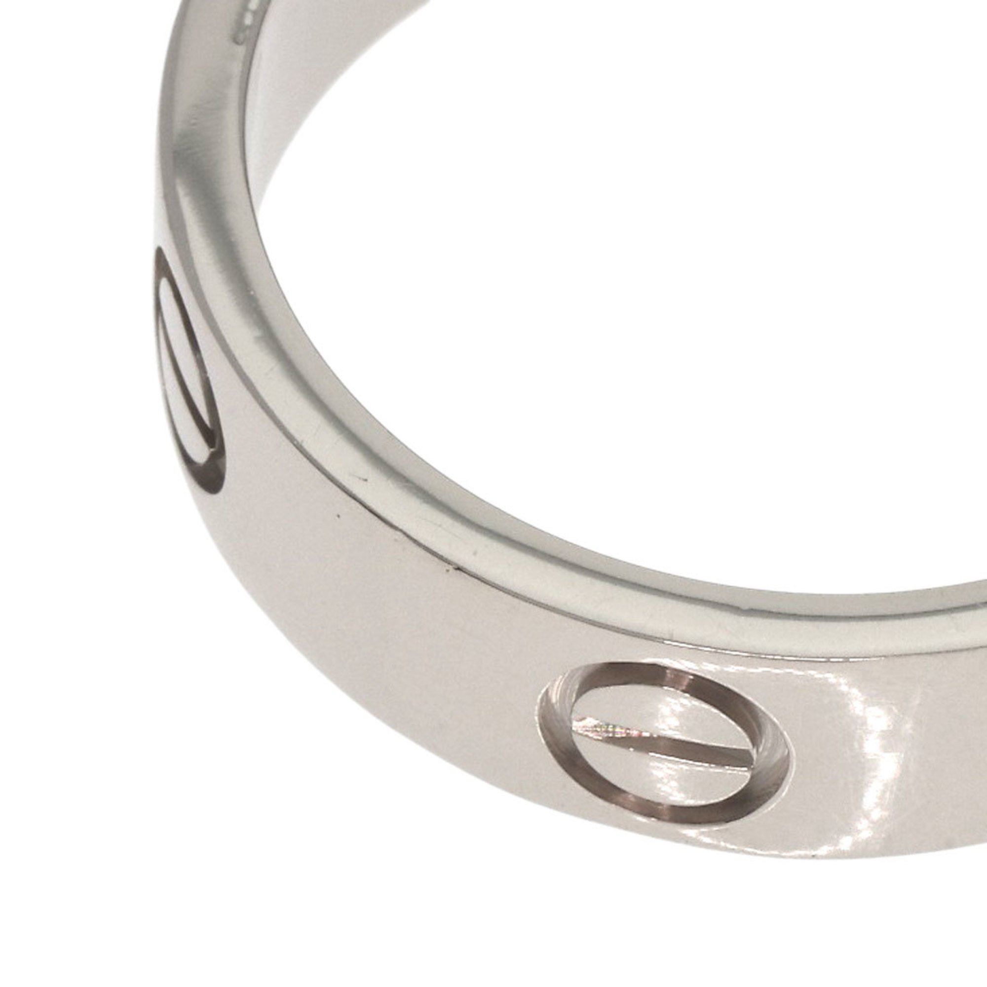 Cartier Love Ring #56 Ring, K18 White Gold, Women's CARTIER