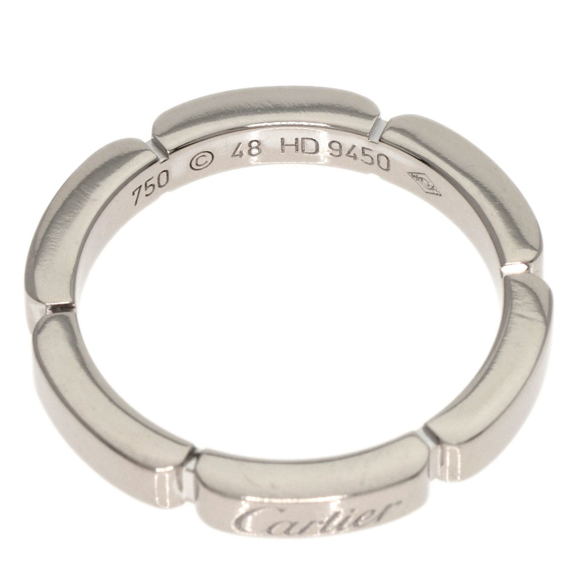 Cartier Maillon Panthere #48 Ring, 18K White Gold, Women's, CARTIER