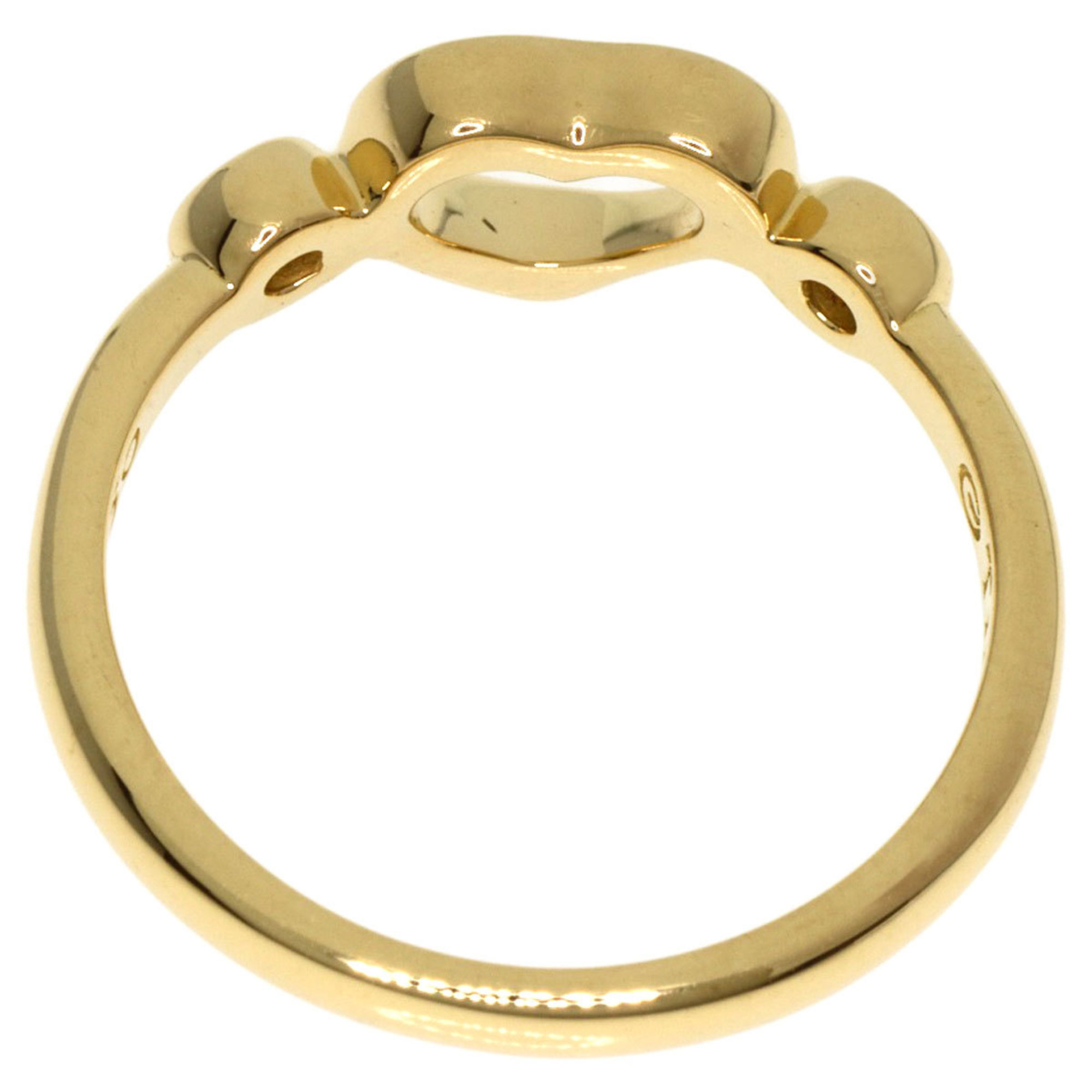 Tiffany & Co. Heart 2P Diamond Ring, 18K Yellow Gold, Women's, TIFFANY