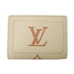 Louis Vuitton LOUIS VUITTON Wallet Monogram Empreinte Women's Bifold Portefeuille Que Creme Rose Trianon Beige M81927 Compact