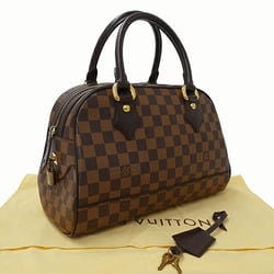 LOUIS VUITTON Bag Damier Women's Handbag Duomo Ebene Brown N60008