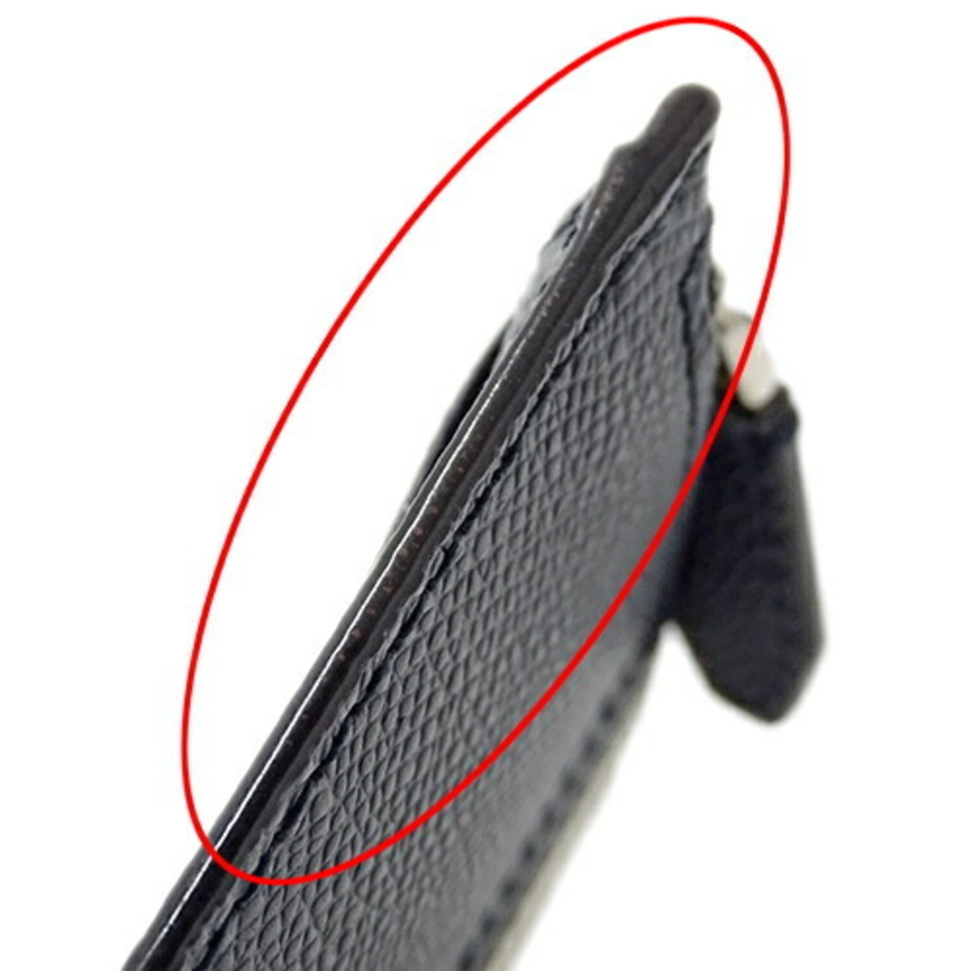 BALLY Men's Wallet, Coin Case, Card Leather, Navy, Compact