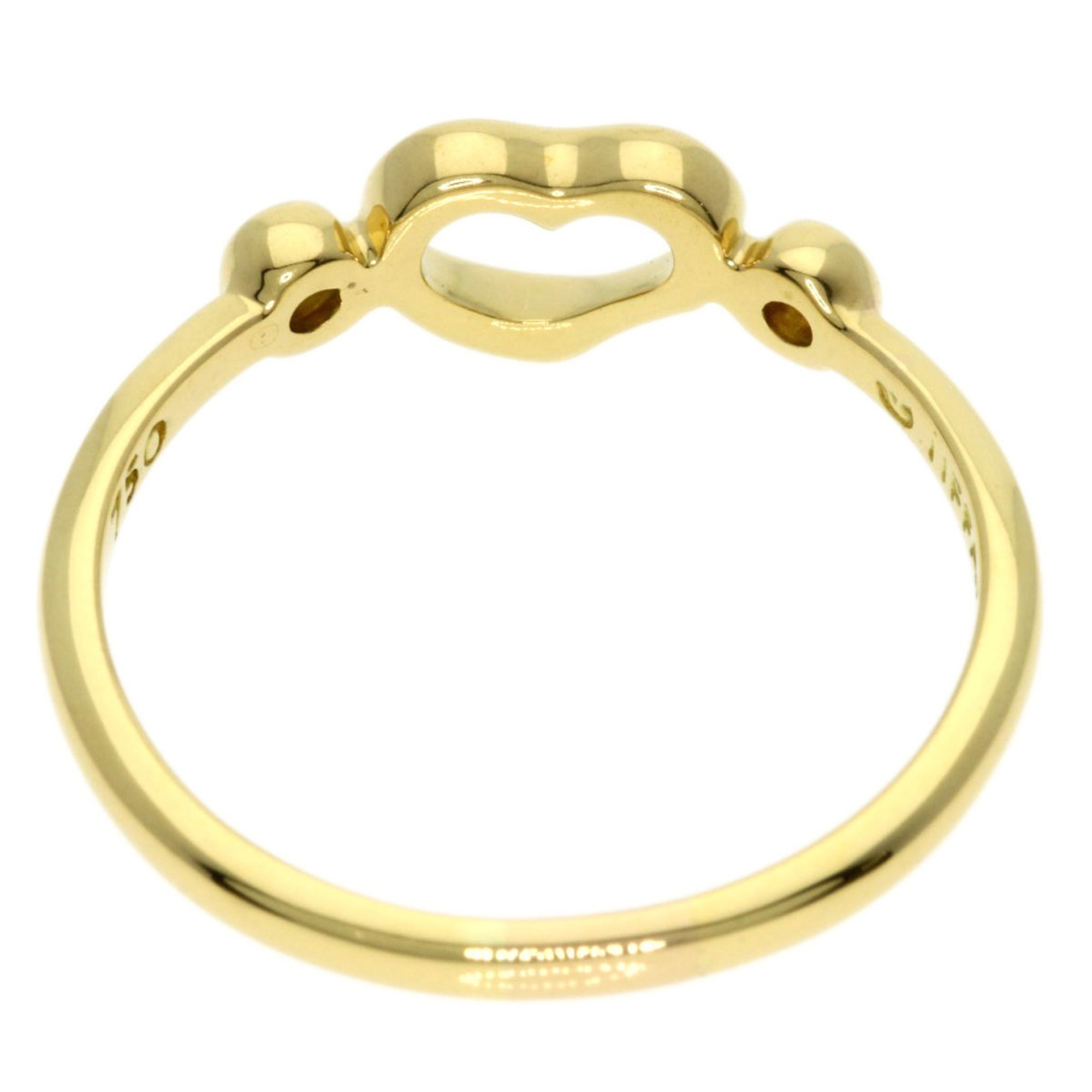 Tiffany & Co. Heart 2P Diamond Ring, 18K Yellow Gold, Women's, TIFFANY