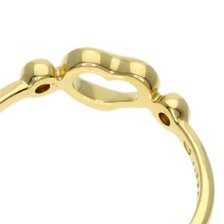 Tiffany & Co. Heart 2P Diamond Ring, 18K Yellow Gold, Women's, TIFFANY