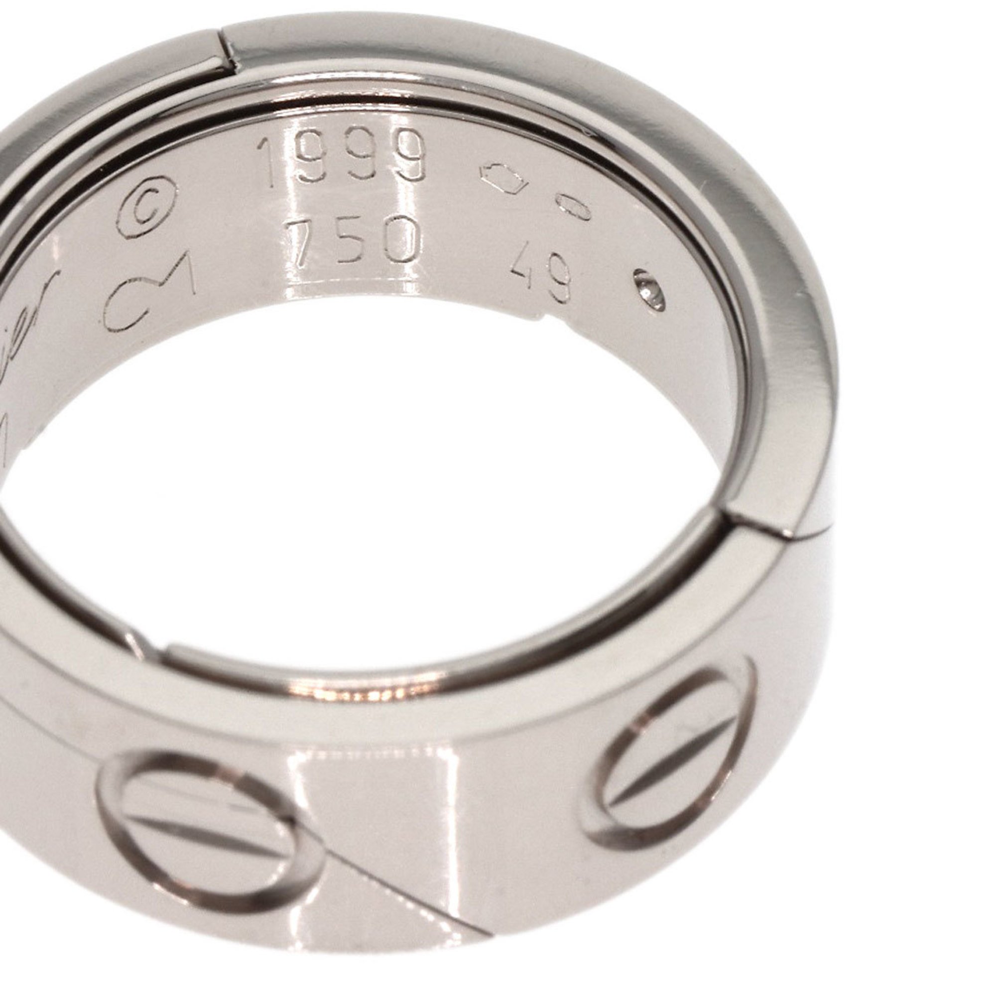 Cartier Astro Love Ring 1999 Limited Edition #49 K18 White Gold Women's CARTIER