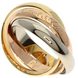 Cartier Trinity #49 Ring, K18 Yellow Gold/K18WG/K18PG, Women's, CARTIER