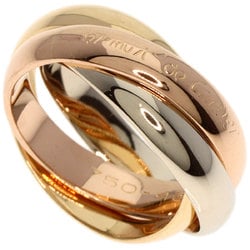 Cartier Trinity #46 Ring, K18 Yellow Gold/K18WG/K18PG, Women's, CARTIER