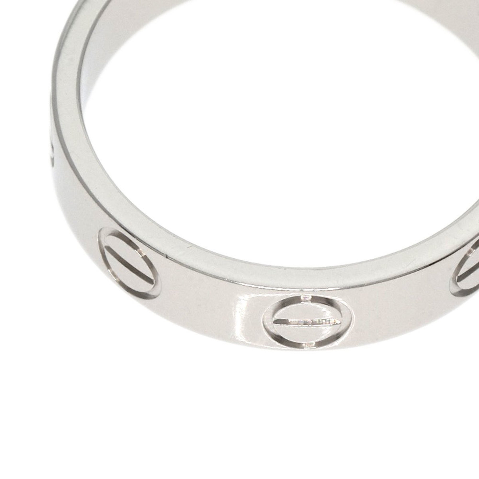 Cartier Love Ring #45 Ring, K18 White Gold, Women's CARTIER