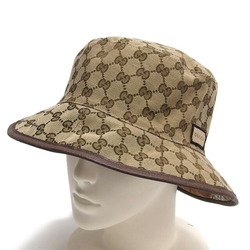 Gucci GG canvas check pattern reversible bucket hat in beige