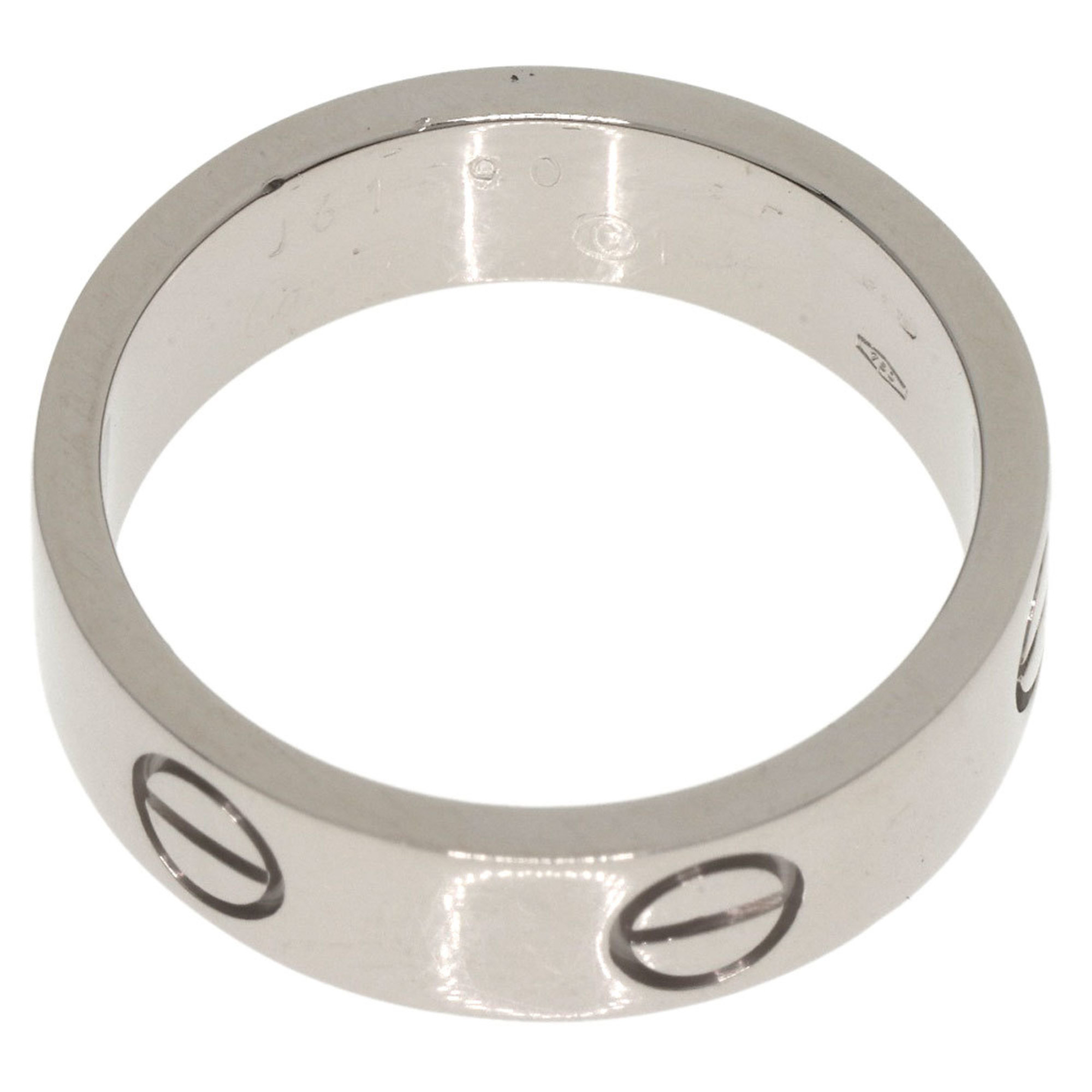 Cartier Love Ring #55 Ring, K18 White Gold, Women's CARTIER