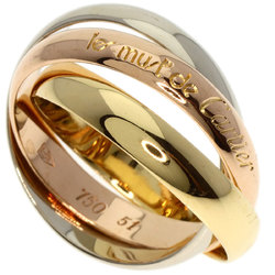 Cartier Trinity #51 Ring, K18 Yellow Gold/K18WG/K18PG, Women's, CARTIER