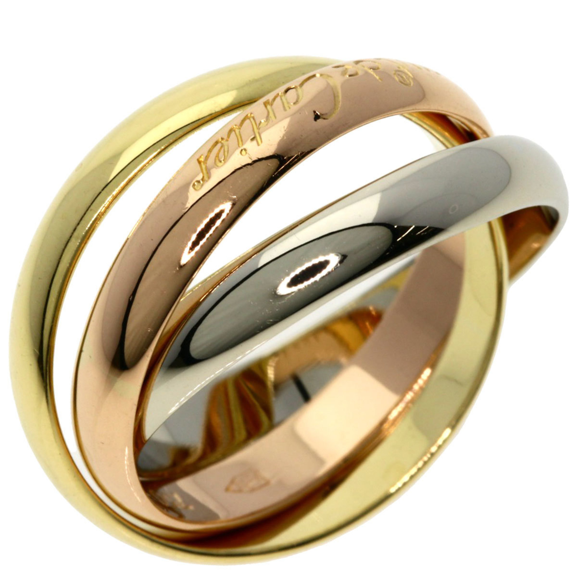 Cartier Trinity #54 Ring, K18 Yellow Gold/K18PG/K18WG, Women's, CARTIER
