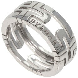 BVLGARI Parentesi Work Small #50 Ring, 18K White Gold, Women's