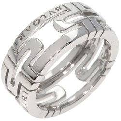 BVLGARI Parentesi Work Small #50 Ring, 18K White Gold, Women's