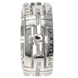 BVLGARI Parentesi Work Small #50 Ring, 18K White Gold, Women's