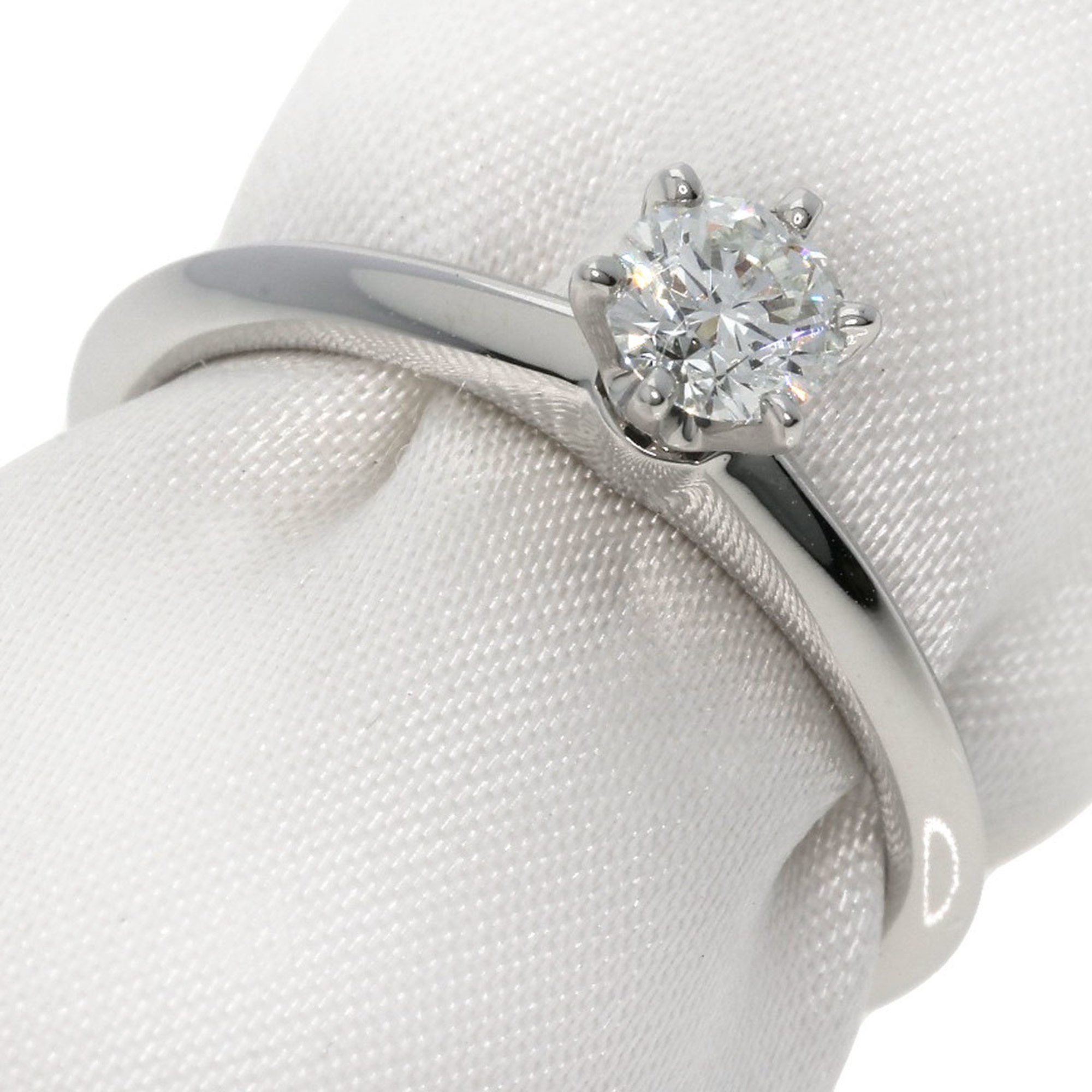 Tiffany Solitaire 1P Diamond Ring, Platinum PT950, Women's, TIFFANY&Co.