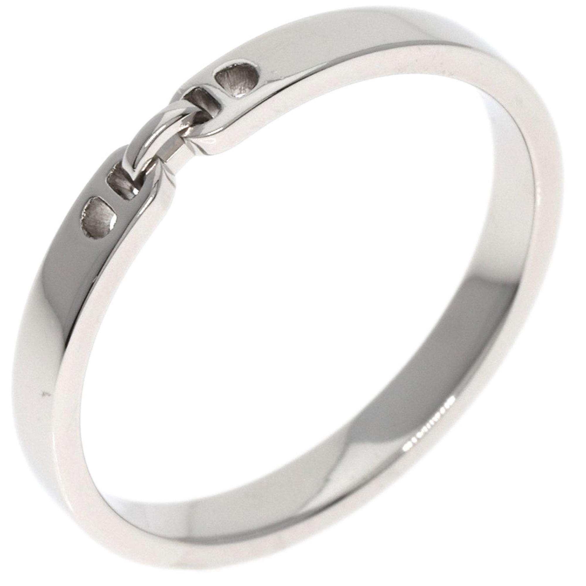 Hermes Ever Chaine d'Ancre PM #55 Ring, Platinum PT950, Women's HERMES