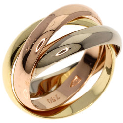 Cartier Trinity #49 Ring, K18 Yellow Gold/K18WG/K18PG, Women's, CARTIER