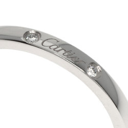Cartier Ballerina Curve 3P Diamond #51 Ring Platinum PT950 Women's CARTIER