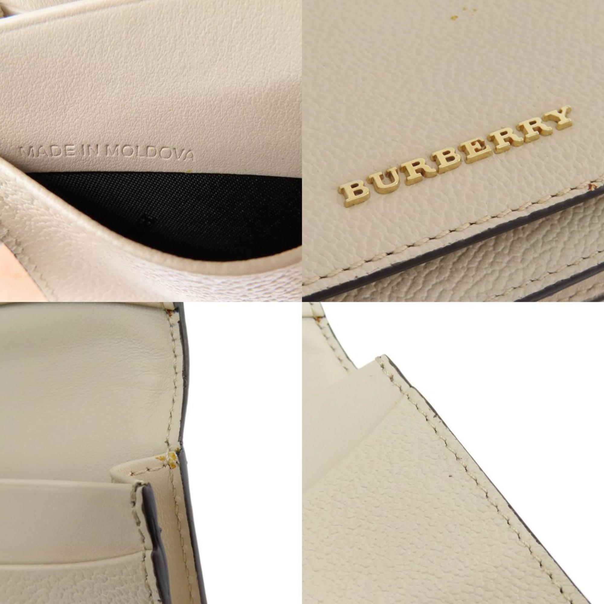 Burberry metal card case leather ladies BURBERRY