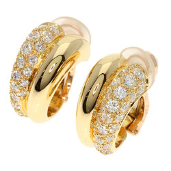 Cartier Diamond Earrings K18 Yellow Gold Women's CARTIER
