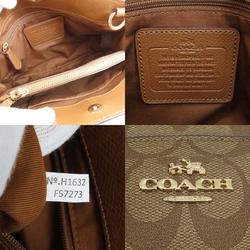 Coach F57273 Signature Handbag PVC Women's COACH