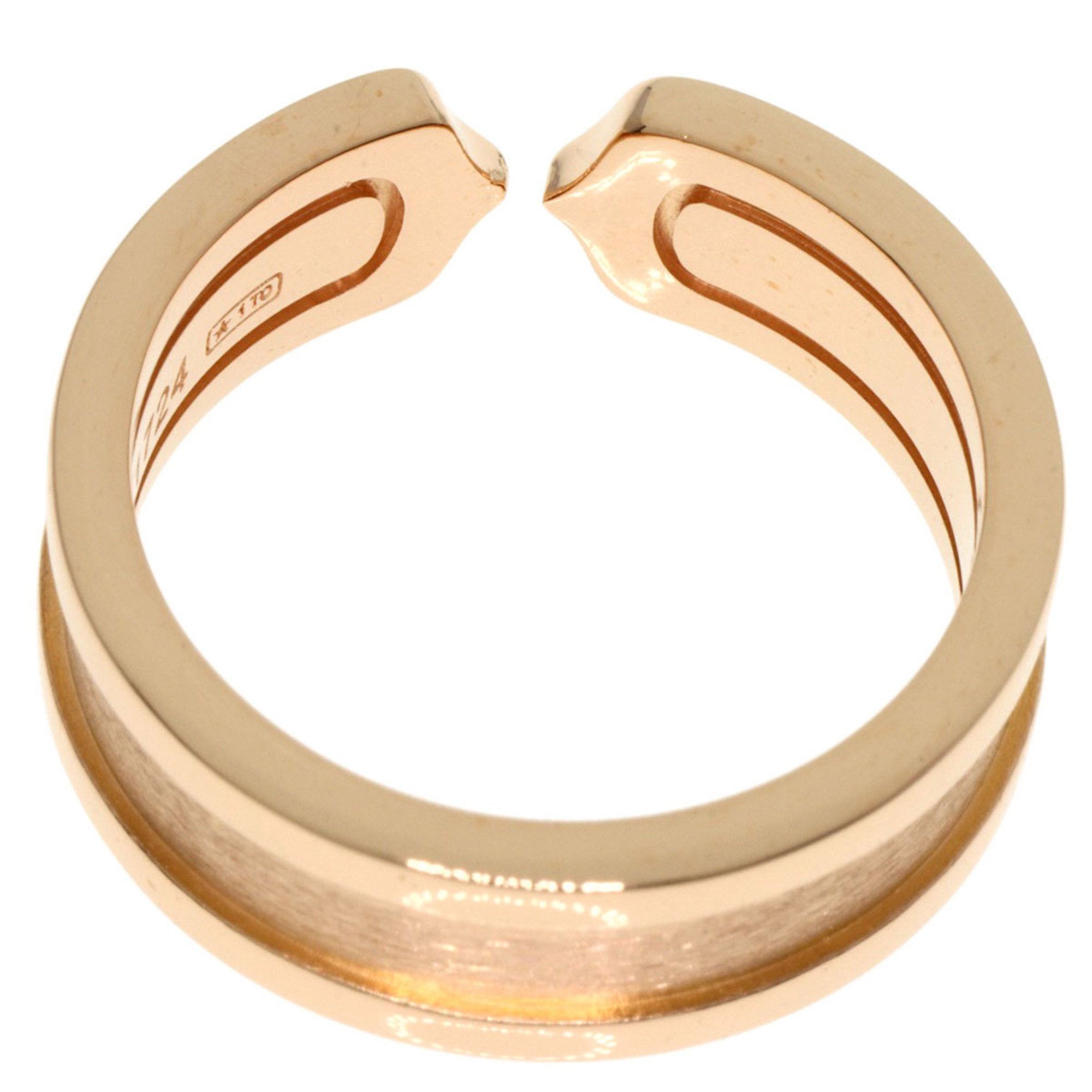 Cartier C2 Ring #52 Ring, 18K Pink Gold, Women's, CARTIER