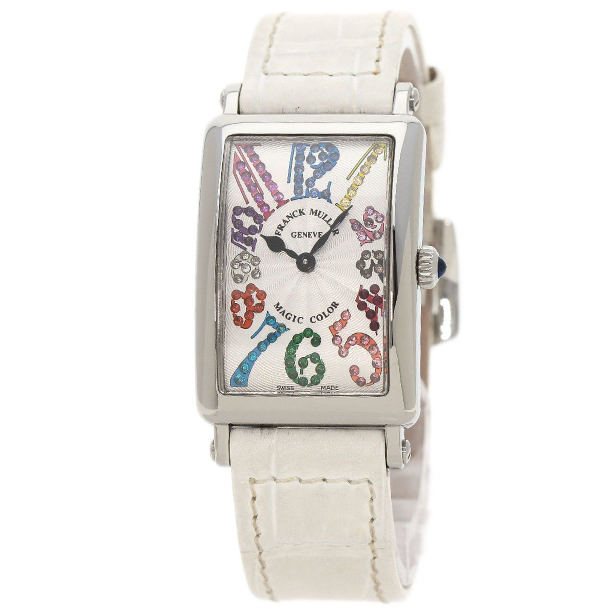 Franck Muller 902MAGCOL Long Island Magic Color Watch Stainless Steel/Leather Ladies FRANCK MULLER