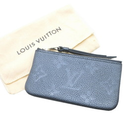 Louis Vuitton M80900 Monogram Empreinte Pochette Cle Navy Blue Coin Case Wallet 1432LOUIS VUITTON