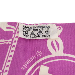 Hermes Twilly Confettis D Ex Libris Violet Ciel Silk Scarf Muffler 0259 HERMES