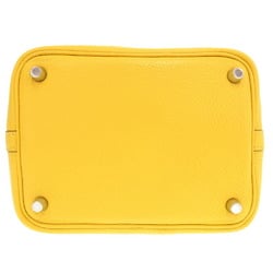 Hermes Picotin Lock PM Taurillon Clemence Soleil □M stamped handbag yellow 1504 HERMES