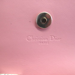 Christian Dior S0966ONMJ Miss Glycine Wallet Compact Cannage Leather Pink Bi-fold 1448Christian