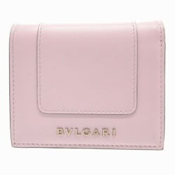 BVLGARI Serpenti Compact Wallet Leather Pink Tri-fold 1204BVLGARI