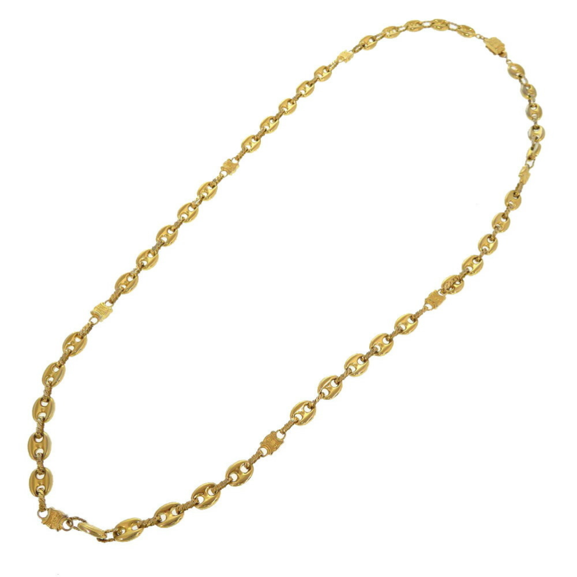 Celine Triomphe Gold Necklace 0228 CELINE